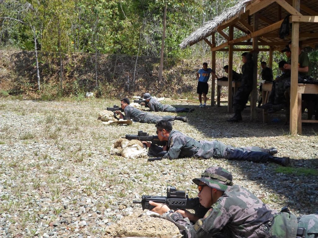 SBU personnel using TAVOR CTAR-21 during a marksmanship course.