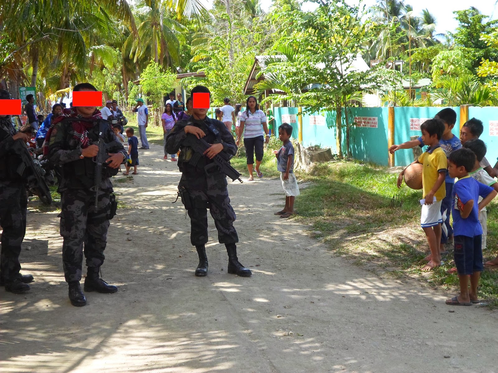 actual Police visibility and security operations during 2013 Elections.